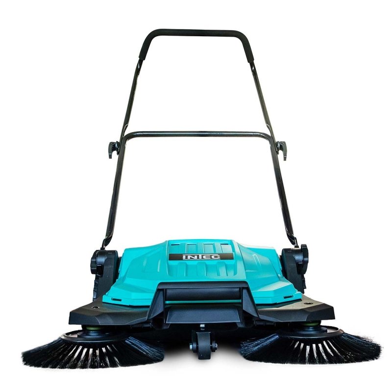 balayeuse-mecanique-manuelle-2-brosses-rotatives-27cm-larg-de-travail-63-cm-bac-20l-allees-terrasses-garage-intec Balayeuse mécanique 2 brosses rotatives 27cm - Image 1